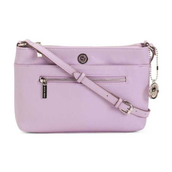 Anne Klein Handbags - Anne Klein Crossbody Handbag Purple Lavender Faux Leather